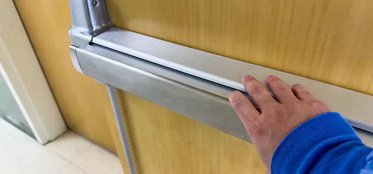 Installing a Push Bar on a Door Massillon